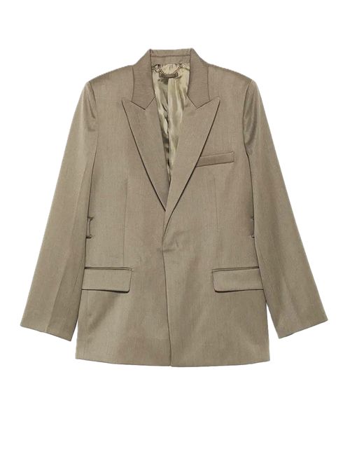 Blazer completo sartoriale con cintura Victoria Beckham | 1126WJK006909A9639 SAGE MELANGE
